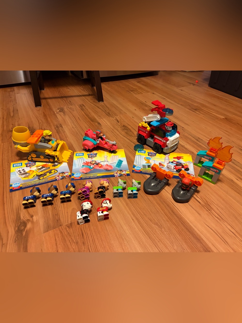 Various Paw Patrol Mega Bloks Sets with additional pups